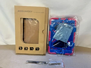 New Aceguarder Shockproof Heavy Duty Case w Stand iPad Mini 1/2/3/4/5 Blue Pink - Picture 1 of 14