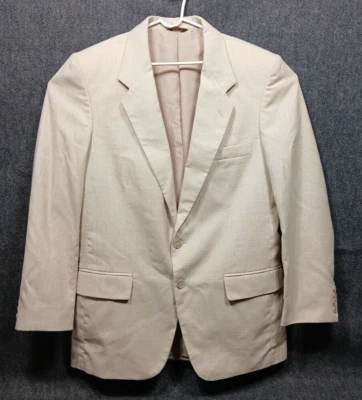 Blazer Farah Clothing para Hombres 40R Bronceado Claro Ventilado 2 Botones Abrigo Deportivo Traje Chaqueta Foto 1 de 4