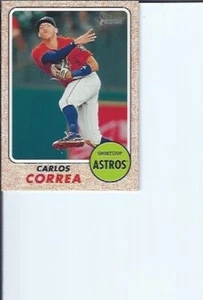 Carlos Correa 2017 Topps Heritage  Short Print Action Variation - Picture 1 of 1