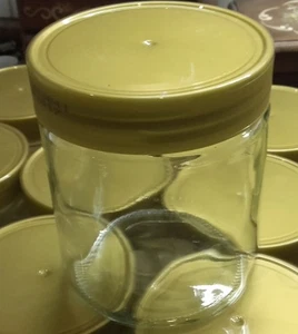 12 Stück Imker-Honiggläser zu je 500g Fassungsvermögen, leer, sehr guter Zustand - Bild 1 von 4