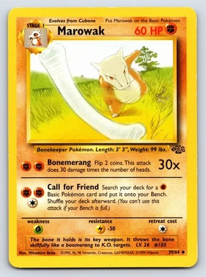 Jungle - NM - Marowak 39/64 Unlimited US Seller - Image 1 of 2