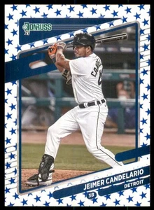 2021 Donruss Independence Day Detroit Tigers Baseball Card #92 Jeimer Candelario - Picture 1 of 2