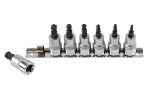 Laser Tools Ball End Hex Socket Bit Set 3/8"D 7pc 2179 - Picture 1 of 1