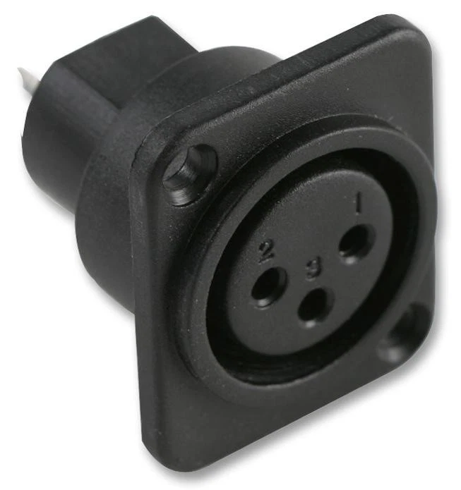 PRO SIGNAL - Soket Chassis XLR, 3 Kaki, Solder - Image 1 of 1