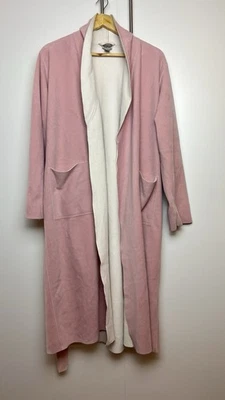 Abrigo largo informal acogedor rosa íntimo Alfani  Foto 1 de 4