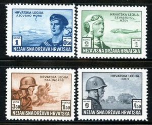 Stamps Croatia, Scott # B37a-B37d Mint LH, complete set - Picture 1 of 2