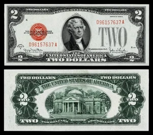 1928-G $2 Red Seal United States Note~ UNCIRCULATED - Picture 1 of 1