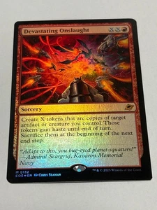 MTG Desperate Onslaught Devastating Onslaught FOIL Unused Card - Picture 1 of 2