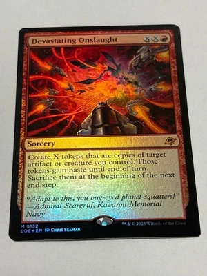 MTG Desperate Onslaught Devastating Onslaught FOIL Unused Card - Image 1 of 2