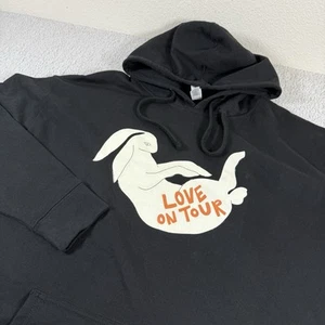Harry Styles Love on Tour Hoodie Mens 2XLarge Black Concert Merch Pullover - Picture 1 of 4