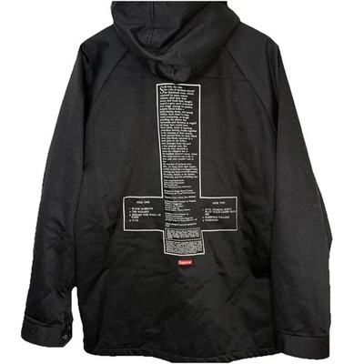 Supreme Black Sabbath Hooded Parka Men's Size Large Skateboard Grunge - Image 1 of 4