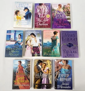 Regency Historical Romance Novels Lot Of 10 Books Bundle Dukes British UK Set - Picture 1 of 8