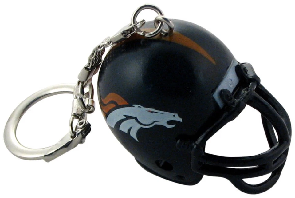 Denver Broncos Helmet Keychain - Image 1 of 1