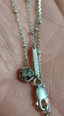 Kendra Scott Platinum Drusy Necklace Silver - Image 1 of 4