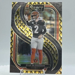 🐉 2024 Select Int. Evan McPherson Dragon Scale Gold /10 Premier Bengals - Picture 1 of 11