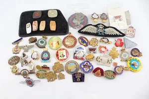 Enamel Badges Vintage Pins Military Clubs Lenin USSR Air Force - Picture 1 of 6