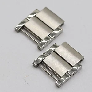 Burberry Genuine 14000L 4 Links 18mm SS Men's Watch Band Bracelet Parts Silver - Picture 1 of 24
