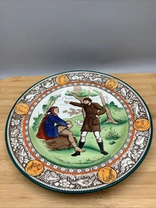 Vintage Wedgwood Teller aus der Ivanhoe Serie. "Wambu und Gurth der Schweinehead". - Bild 1 von 8