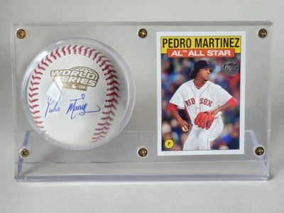 Pedro Martinez Signed 2004 World Series Baseball W/case & Card- Beckett QR Code - Image 1 of 2