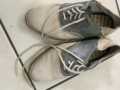 Zapatos Hombre Top Sider Cuero Bicolor Talla 7 Verde Y Blanco Foto 1 de 4