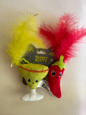 Quirky Kitty Catnip Cat Toys – Spicy Meowgarita 2-Pack Plush – FREE SHIPPING! - Image 1 of 3