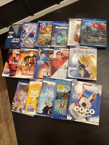 Blu-ray Lot of 16 Disney Kids Children's Movies - Imagen 1 de 1