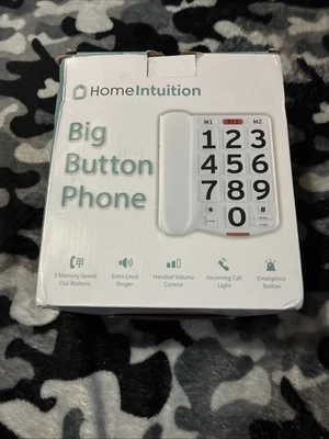 Teléfono con cable de botón grande con timbre extra fuerte LD-265 Foto 1 de 4