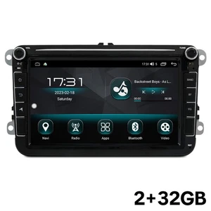 For VW Golf MK5 MK6 Jetta Scirocco Android Carplay Car Stereo Radio GPS NAVI BT - Picture 1 of 22