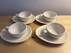 Nigella Lawson Living Kitchen set of 4 espresso cups & saucers - Picture 1 of 5