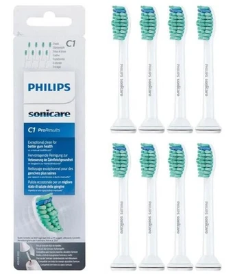 Paquete de 8 cabezales de cepillo de dientes de repuesto C1 Sonicare Simply Clean HX6014/65 Foto 1 de 4