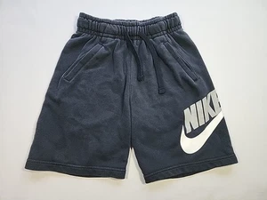 Nike Sportswear Club Fleece Shorts Youth Boys M Black Sweatshorts Swoosh Logo - Picture 1 of 17