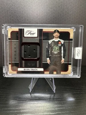 Ryan Truex 2025 Panini Turn Four NASCAR Race-Worn Shoes Red /10 - Image 1 of 4