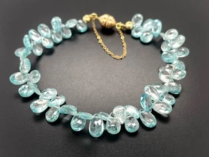 ARMBAND 585/- GELBGOLD MIT ZIRKON FACETTENREICH SCHMUCKJAGD - Bild 1 von 4