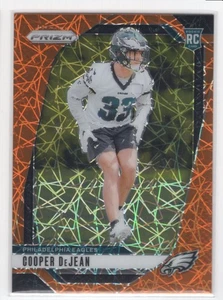 #321 2024 Panini Prizm Orange Lazer Cooper DeJean Rookie Philadelphia Eagles - Picture 1 of 2