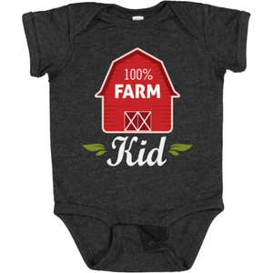 Inktastic 100 Percent Farm Kid Baby Bodysuit Barn Farmer Boy Girl Childs Apparel - Picture 1 of 15