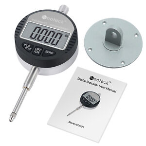 Neoteck Digital Dial Test Indicator DTI Gauge Magnetic Base 0.01mm/0.0005''Probe