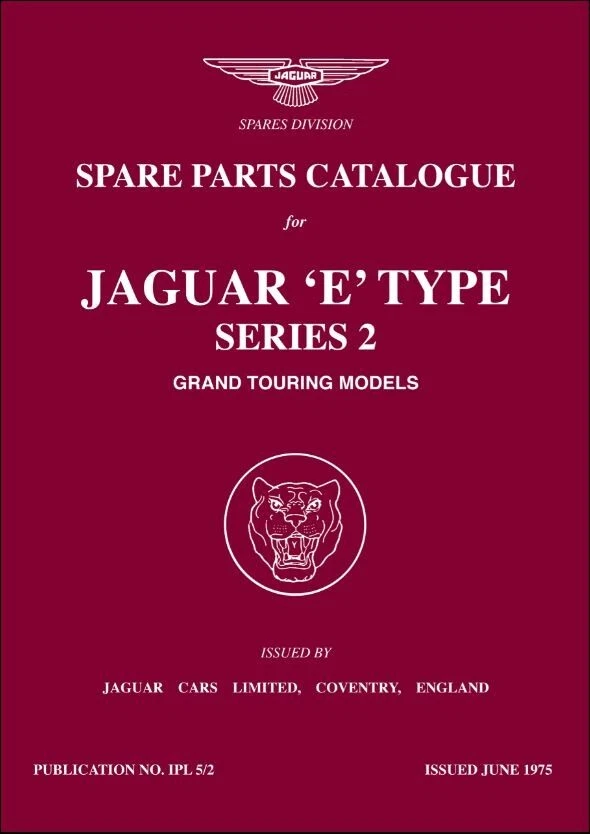 Jaguar E Type Parts Catalogue Series 2 GT by Brooklands Books Ltd (Paperback,... - Image 1 of 1