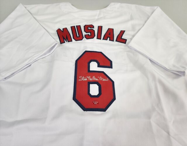 Stan Musial St Louis Cardinals Autographed Authentic Cooperstown Collection  Mitchell & Ness Jersey - JSA LOA