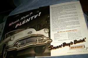 1951 Buick large-mag car 2-pg car ad -"What's new? Plenty!" - Picture 1 of 1