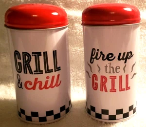 Aluminum Spice Salt Pepper Shaker BBQ Kitchen Chef Summer Set (2 in set) - Picture 1 of 2