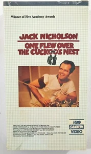 Vtg Jack Nicholson VHS HBO Canon Watermark SEALED One Flew Over Cuckoo's Nest - Picture 1 of 9