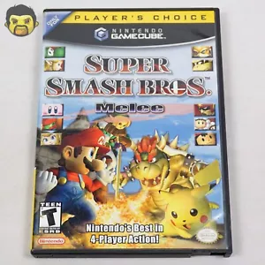 Super Smash Bros Melee GameCube CIB Nintendo GameCube 2001 Complete w/ Reg Card - Picture 1 of 11