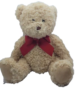 Perfume Shop Teddy Bear with Red Bow 2016 Cuddly 12" Plush Soft Toy Teddy Bear - Picture 1 of 15