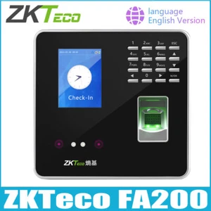 Lector facial y de huellas dactilares ZKTeco FA200 TCP/IP tiempo asistencia y control de acceso - Imagen 1 de 8