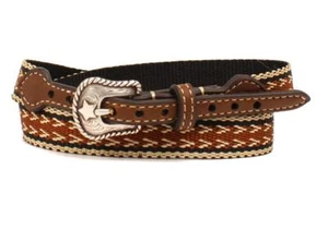 Cappello uomo M&F Western fascia pelle conica marrone nero/marrone 0204502 - Foto 1 di 1