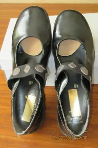 Rieker Negro Patente Cuero Mary Jane Zapatos Confort Para Mujer 40/9 - Imagen 1 de 6