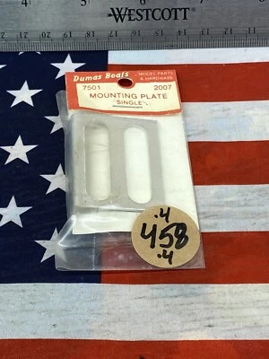 Vintage Dumas Boats 7501 Mounting Plate: SINGLE -NEW- USA SHIPPED - Image 1 of 4