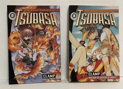 RESERVoir CHRoNiCLE Tsubasa Books 2 & 3 Clamp English Manga Graphic Novel Sakura Foto 1 de 3