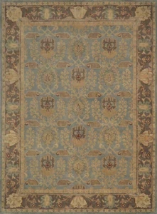 PB Brandon Brown Hand Tufted 100% Wool William Morris Area Rug | Custom Wool Rug - Picture 1 of 16