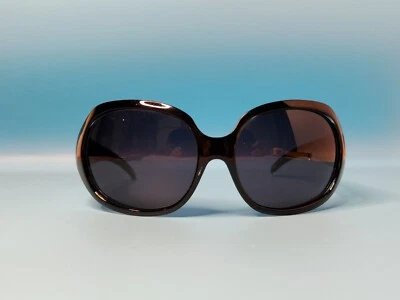 ÓCULOS DE SOL VINTAGE FENDI FS 351 001 OVERSIZED ACETATO FEITO NA ITÁLIA 63/17 #X19 - Imagem 1 de 4